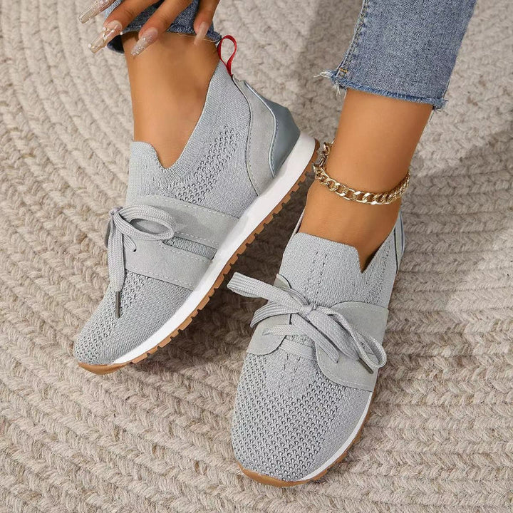 Women's Slip-On Sneakers | Easy Fit | Summer - Gray