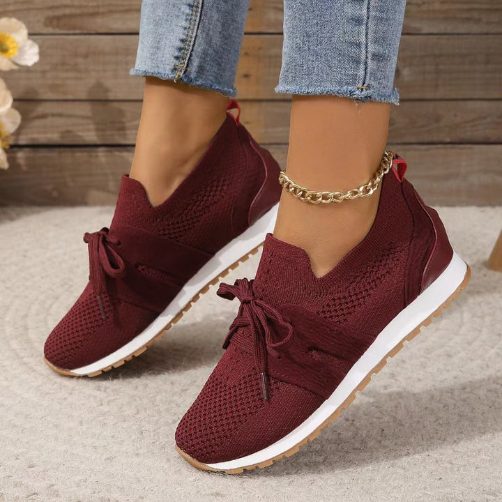Women's Slip-On Sneakers | Easy Fit | Summer - Red