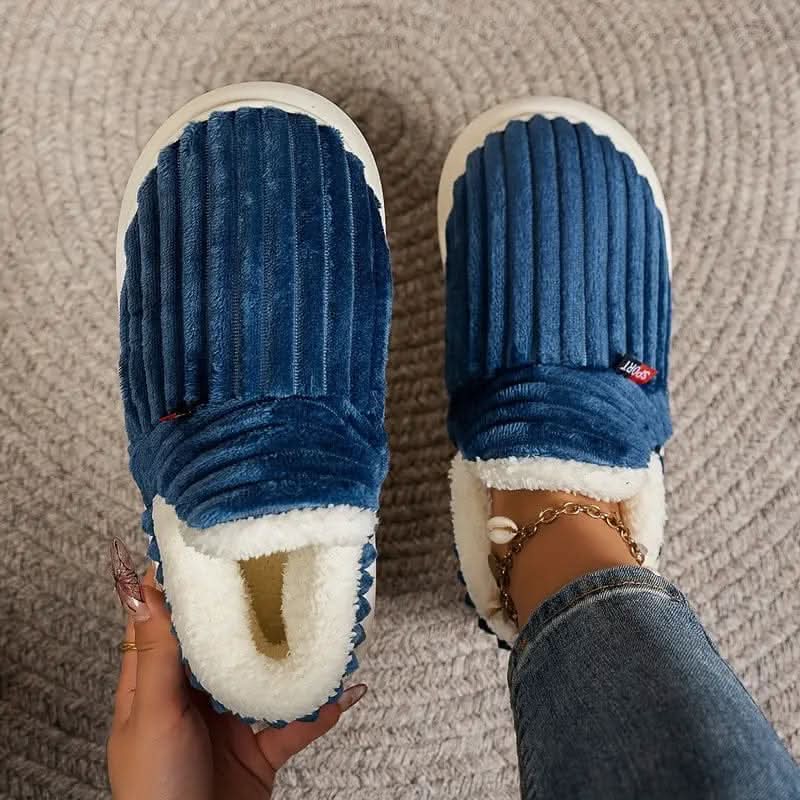Women's Slippers | Slip-On | Insulated | Winter - Navy