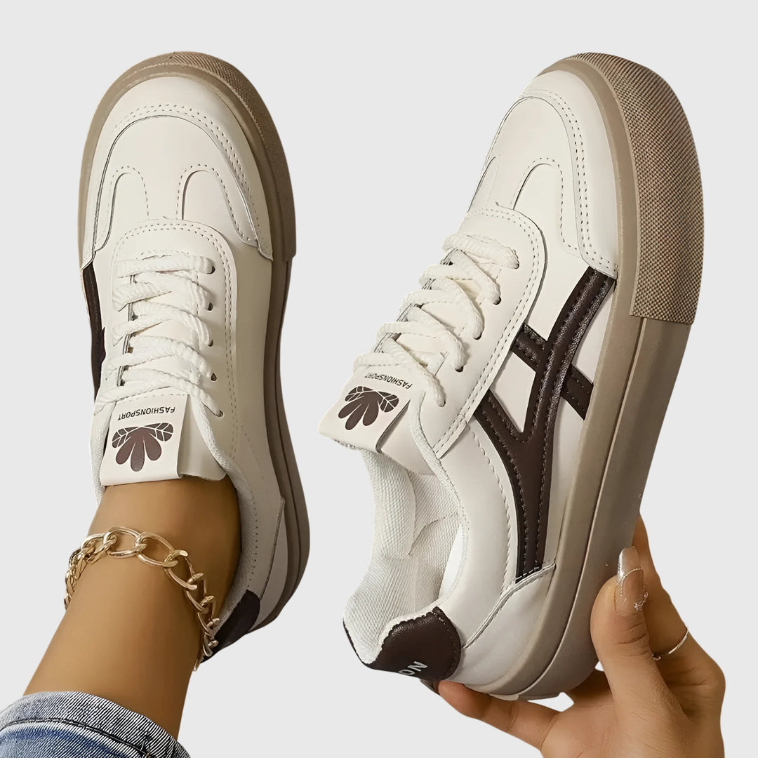 Women's Sneakers | Contrast Detail | Summer - Brown