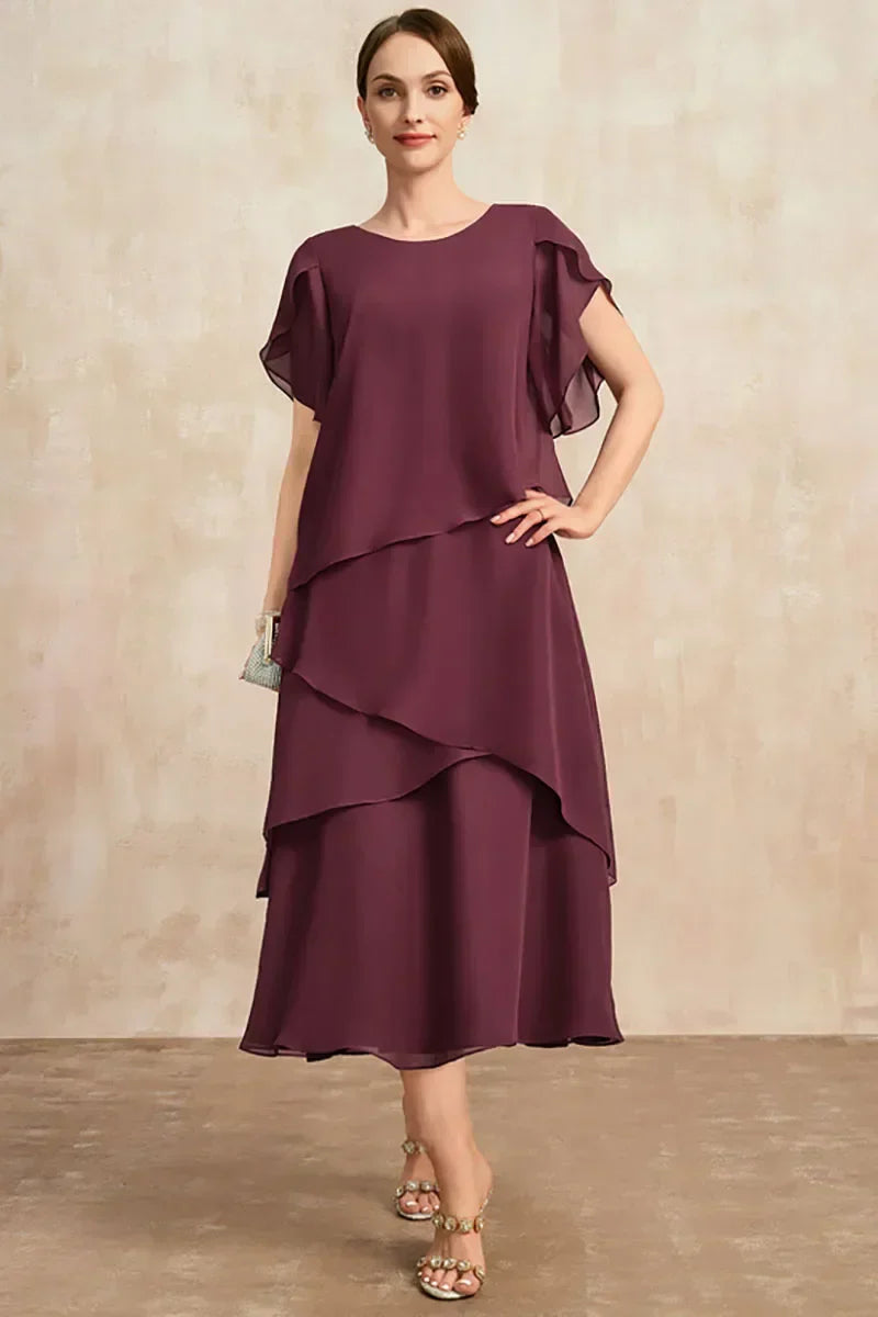 Women's Soft Classic Chiffon Dress - Elegant Flowing Style | Spring