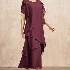 Women's Soft Classic Chiffon Dress - Elegant Flowing Style | Spring