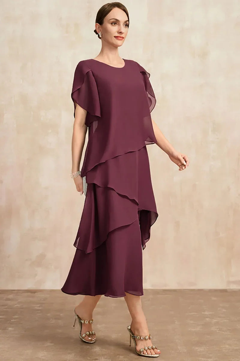 Women's Soft Classic Chiffon Dress - Elegant Flowing Style | Spring