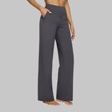 Women's Soft Jersey Pants - Straight Leg Comfort | Spring - Grey