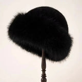 Women's Soft-Trim Beanie Hat - Elegant Knit | Winter - Black
