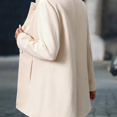 Women's Stand-Collar Longline Blazer Coat - Tailored Fit | Autumn