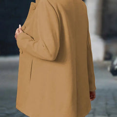 Women's Stand-Collar Longline Blazer Coat - Tailored Fit | Autumn