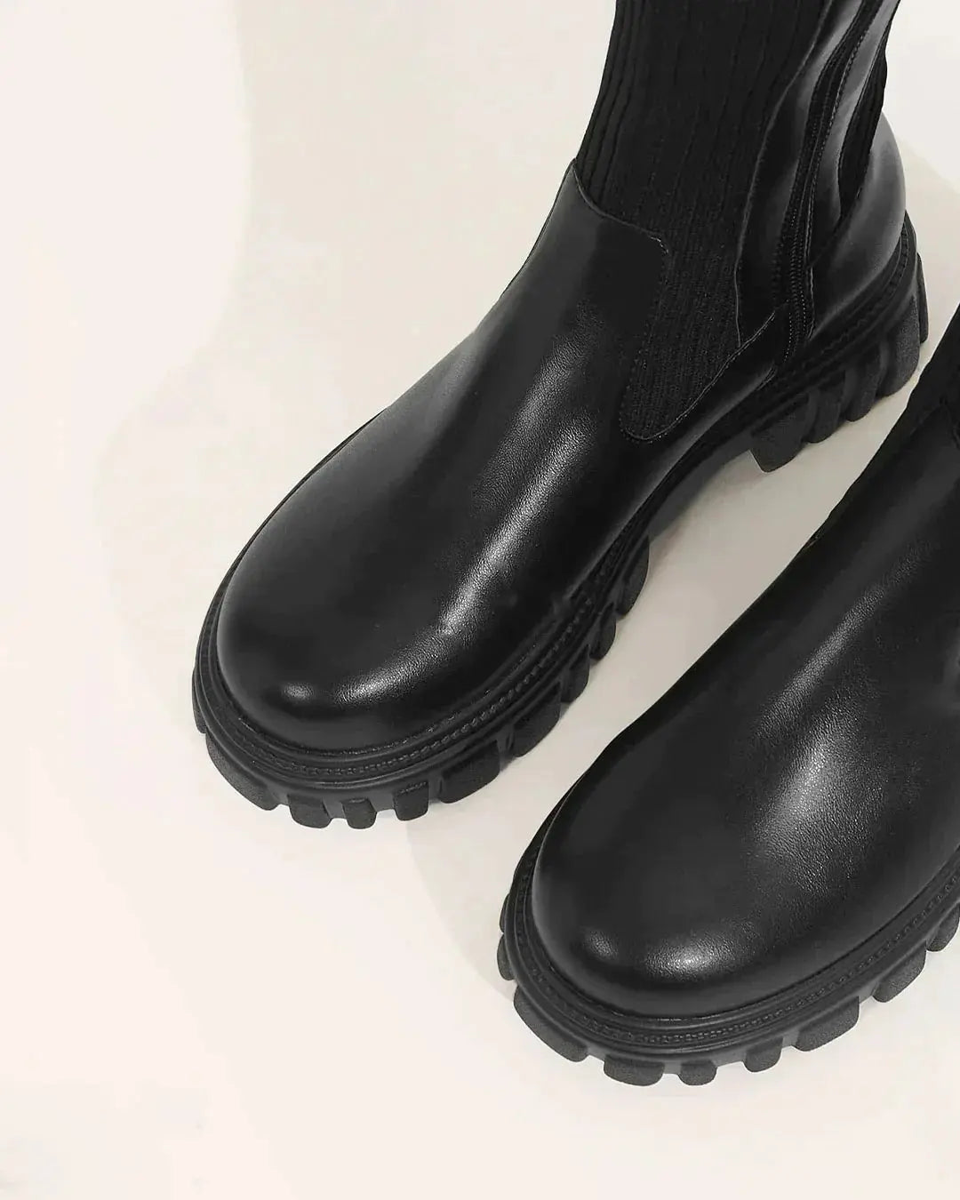 Women's Stretch Knee Boots | Tall Ribbed | Comfortable | Winter