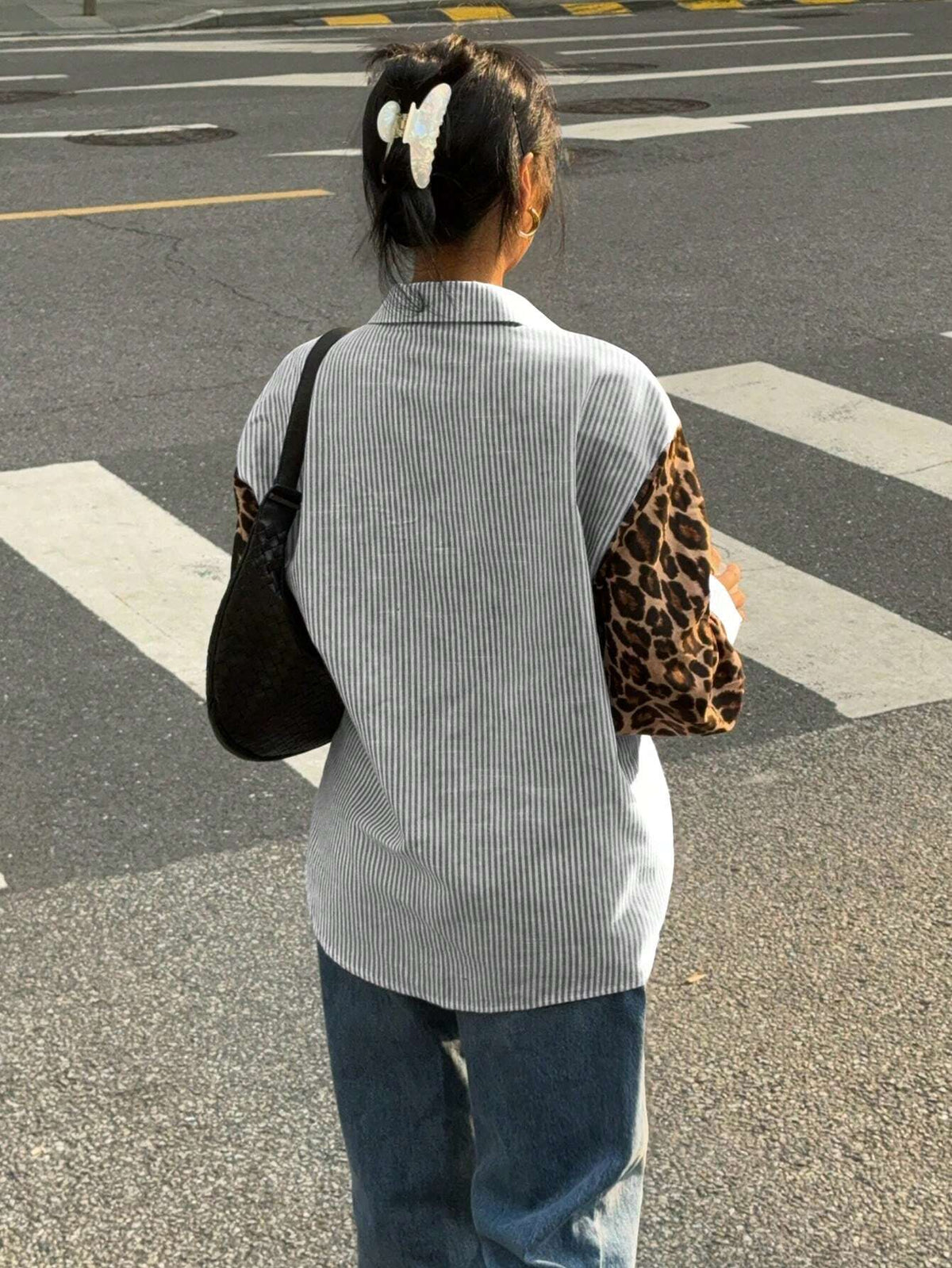 Women's Striped Blouse | Lion Print Detail | Urban | Summer