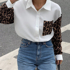 Women's Striped Blouse | Lion Print Detail | Urban | Summer
