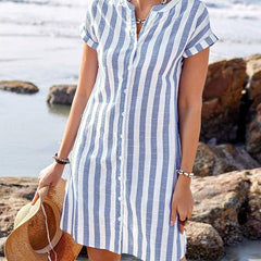 Women's Striped Dress - Effortless Elegance | Summer