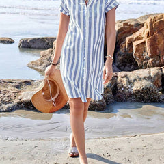 Women's Striped Dress - Effortless Elegance | Summer