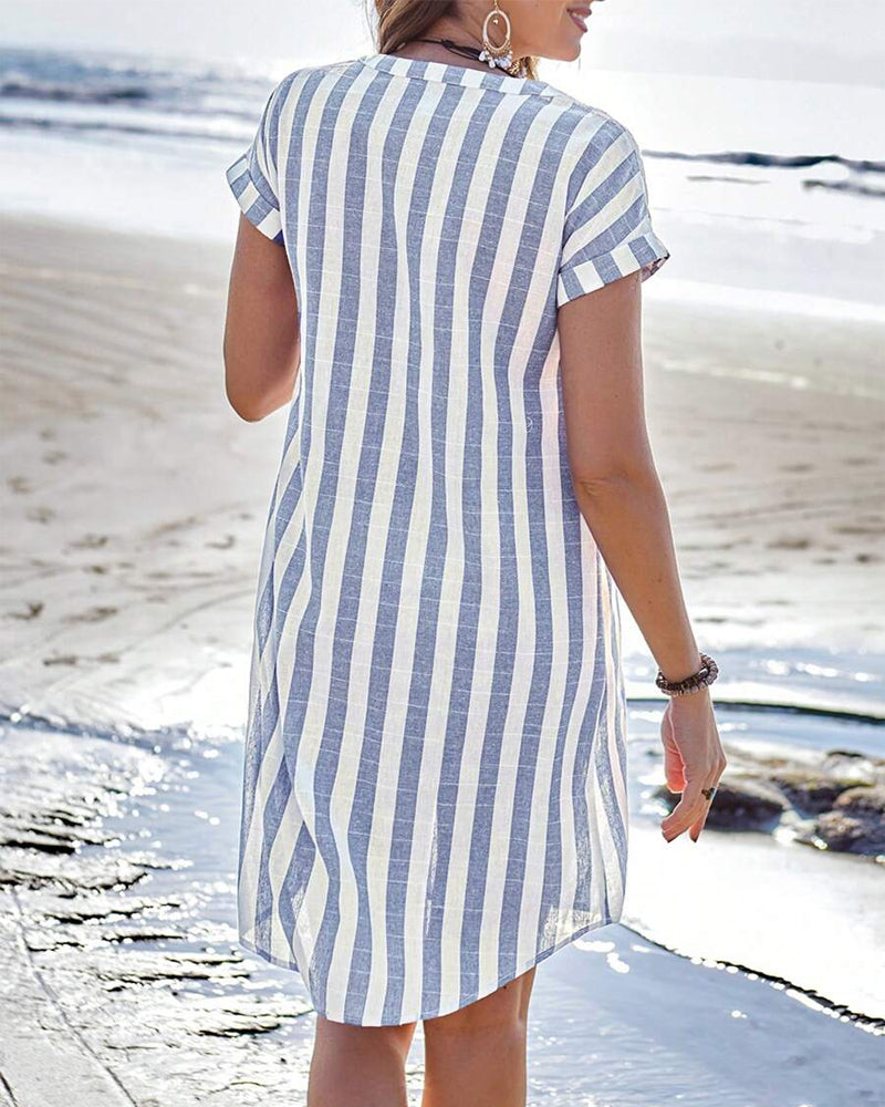Women's Striped Dress - Effortless Elegance | Summer
