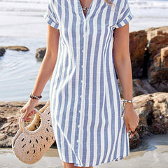 Women's Striped Dress - Effortless Elegance | Summer