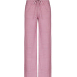 Women's Striped Pants | Wide Leg | Relaxed Fit | Summer - Red-White Stripe