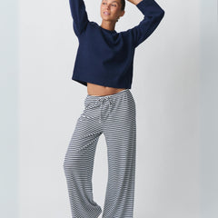 Women's Striped Pants | Wide Leg | Relaxed Fit | Summer