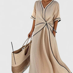 Women's Striped Summer Dress - Lightweight Elegance