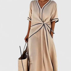 Women's Striped Summer Dress - Lightweight Elegance