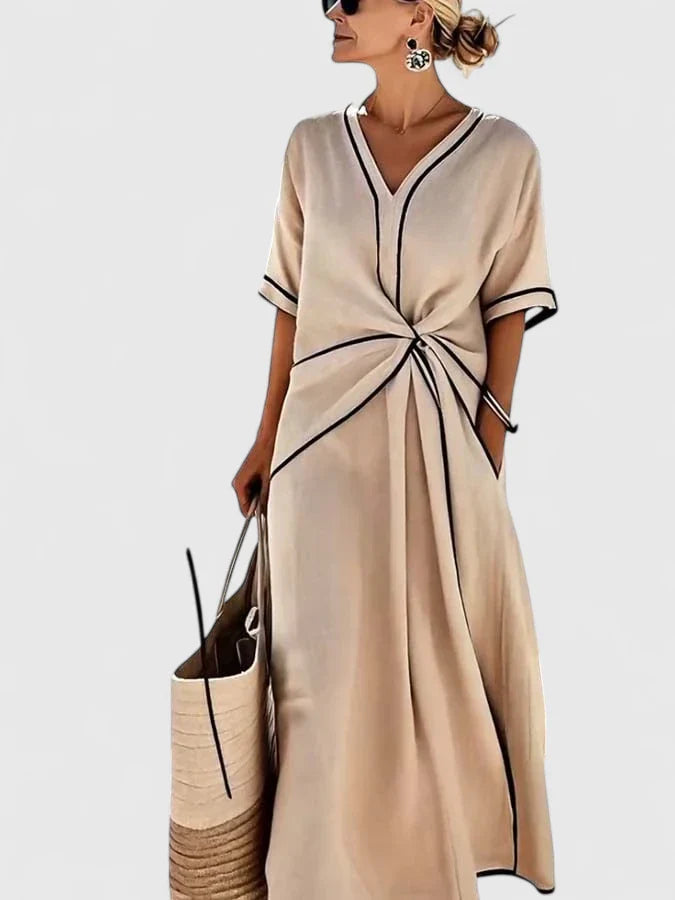 Women's Striped Summer Dress - Lightweight Elegance