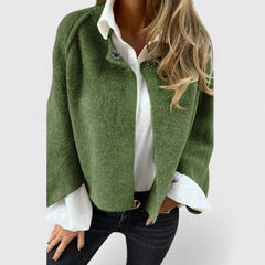 Women's Structured Jacket - Modern Elegance | Autumn - Green