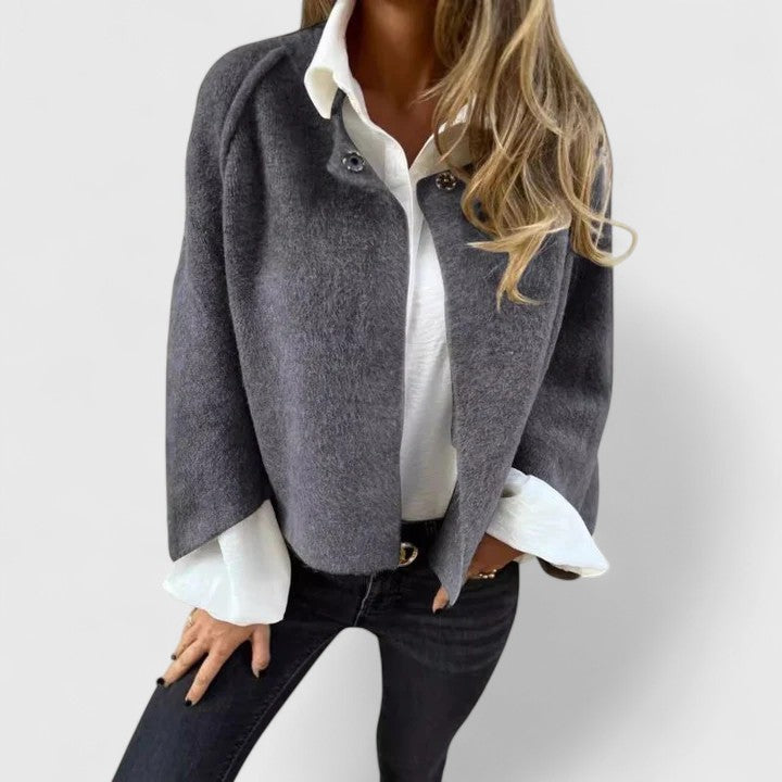 Women's Structured Jacket - Modern Elegance | Autumn - Grey