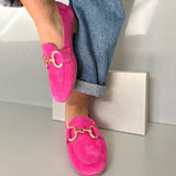 Women's Suede Horsebit Loafers - Slip-On Flat | Spring - US 4