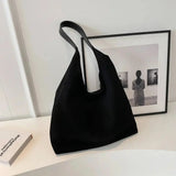 Women's Suede Shoulder Bag | Minimalist | Chic | Summer - Black