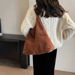 Women's Suede Shoulder Bag | Minimalist | Chic | Summer