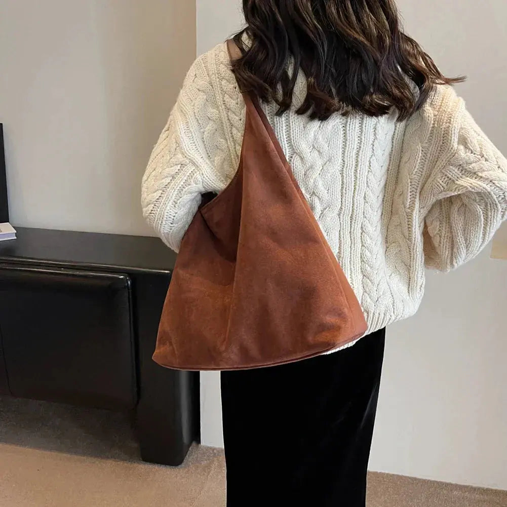 Women's Suede Shoulder Bag | Minimalist | Chic | Summer
