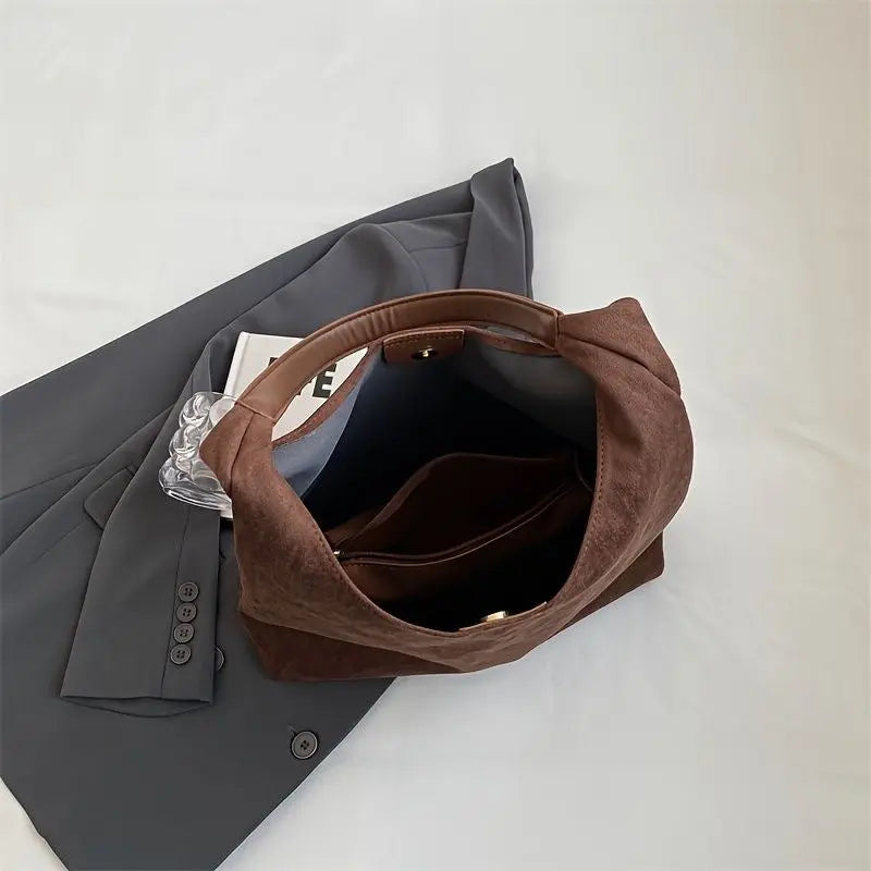 Women's Suede Shoulder Bag | Minimalist | Chic | Summer