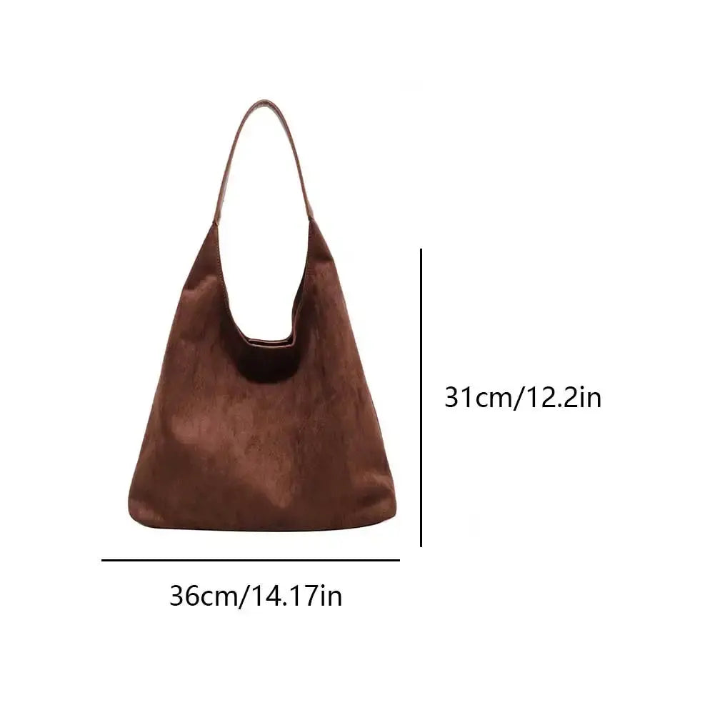 Women's Suede Shoulder Bag | Minimalist | Chic | Summer