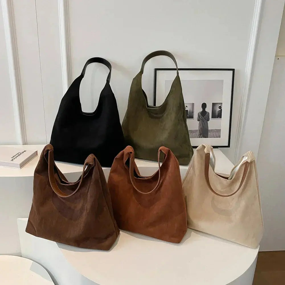 Women's Suede Shoulder Bag | Minimalist | Chic | Summer