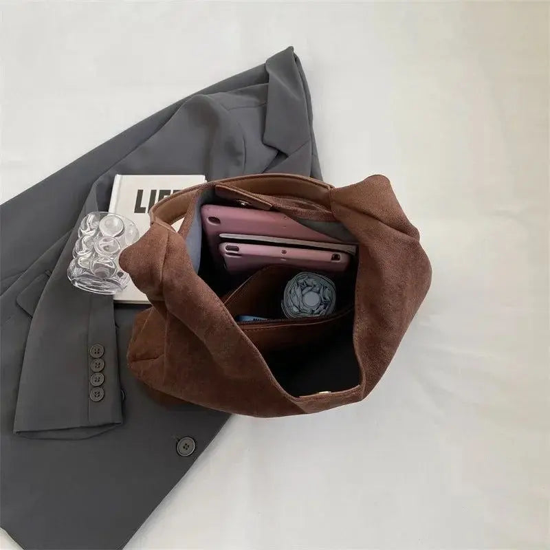 Women's Suede Shoulder Bag | Minimalist | Chic | Summer