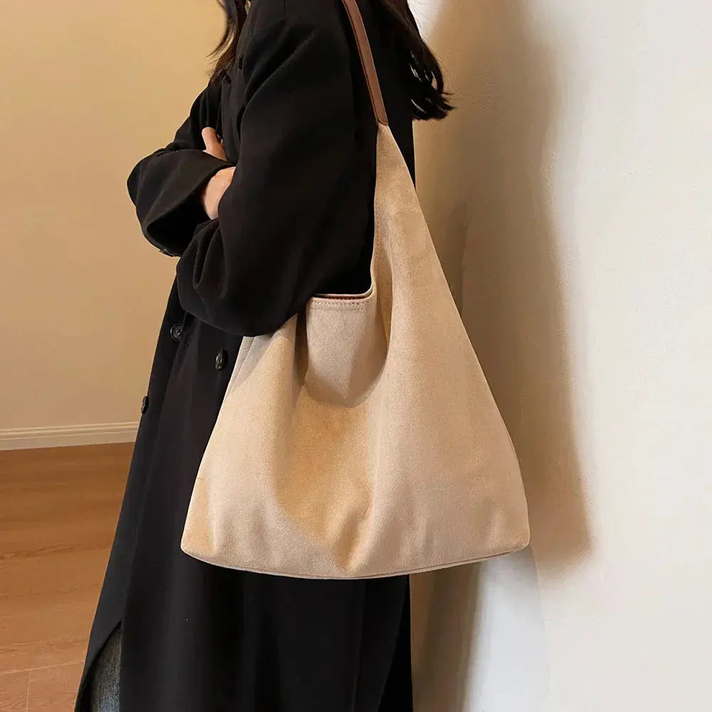 Women's Suede Shoulder Bag | Minimalist | Chic | Summer