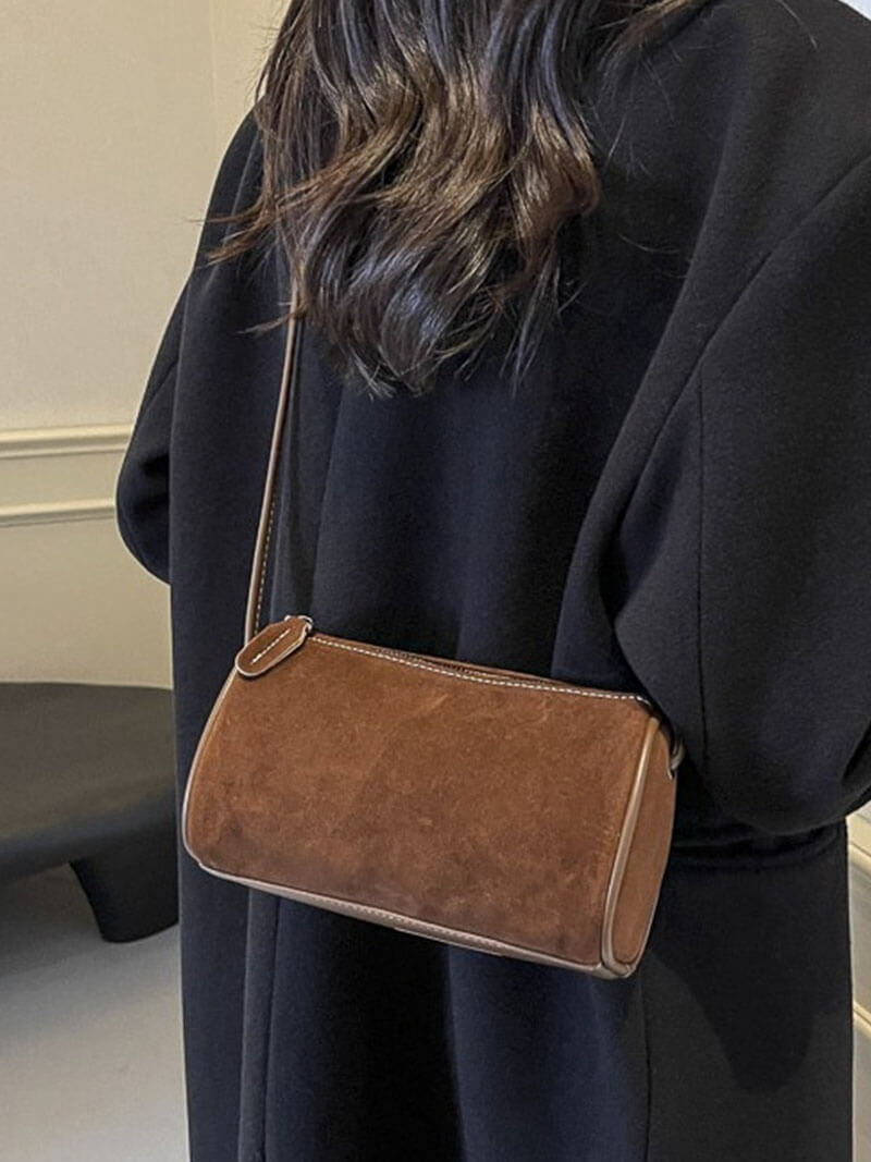 Women's Suede Shoulder Bag | Minimalist | Elegant | Spring