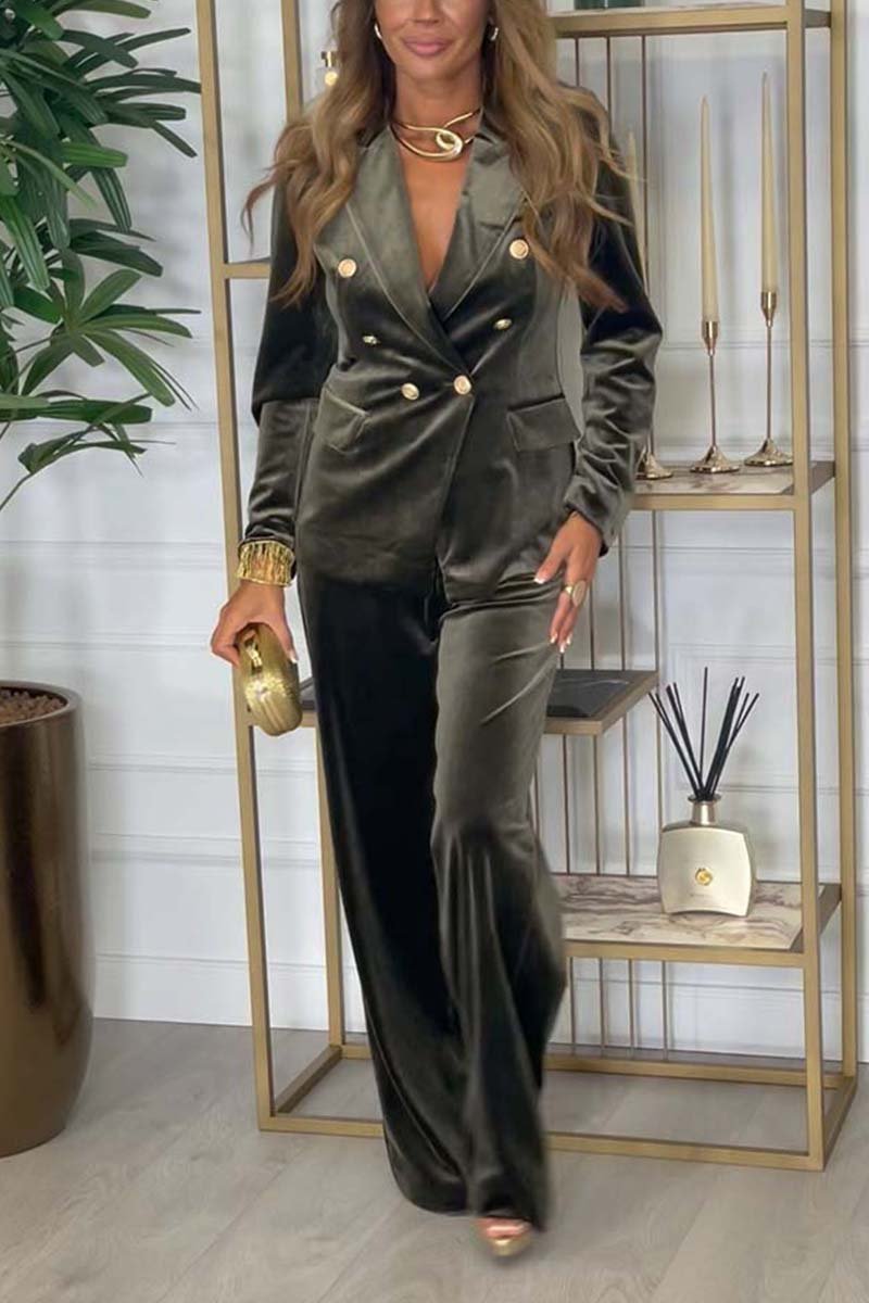Women's Suit | Tailored | Two-Piece | Autumn - Green