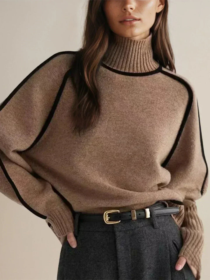 Women's Sweater | Elegant High Neck | Winter
