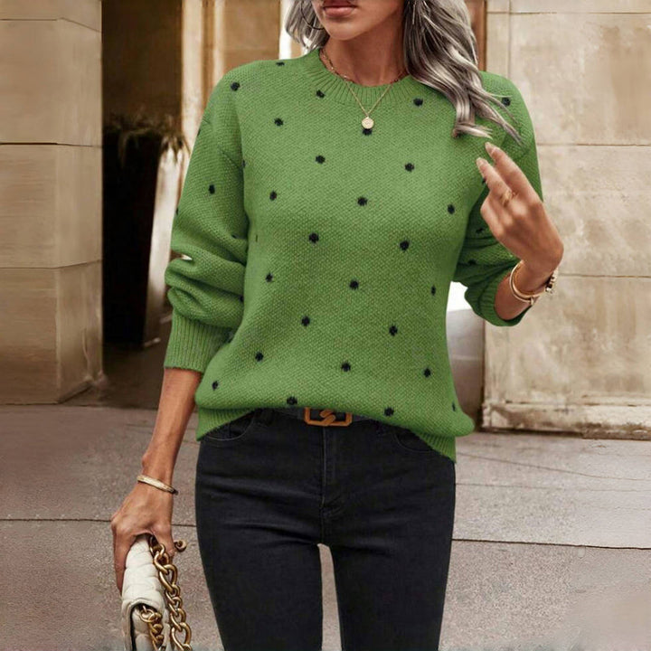 Women's Sweater | Relaxed | Crew Neck | Autumn - Green
