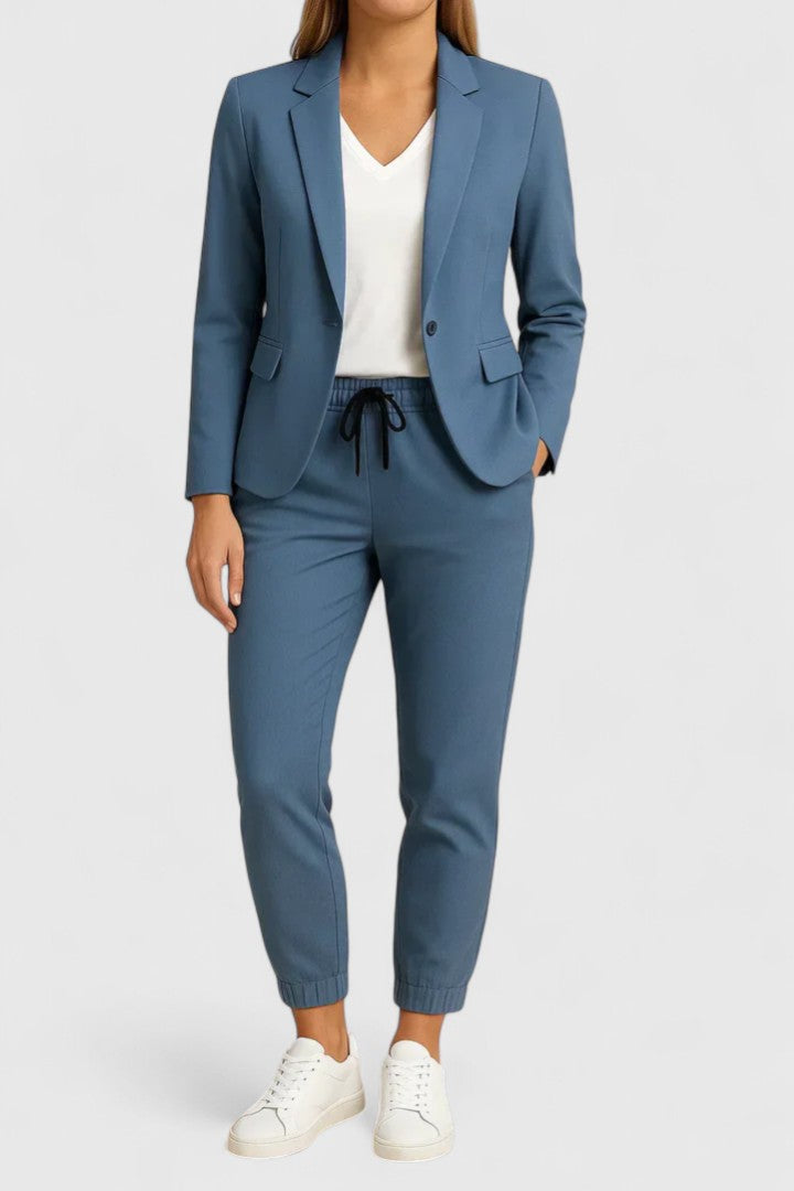 Women's Tailored Jacket and Pants Set - Elegant Two-Piece | Spring