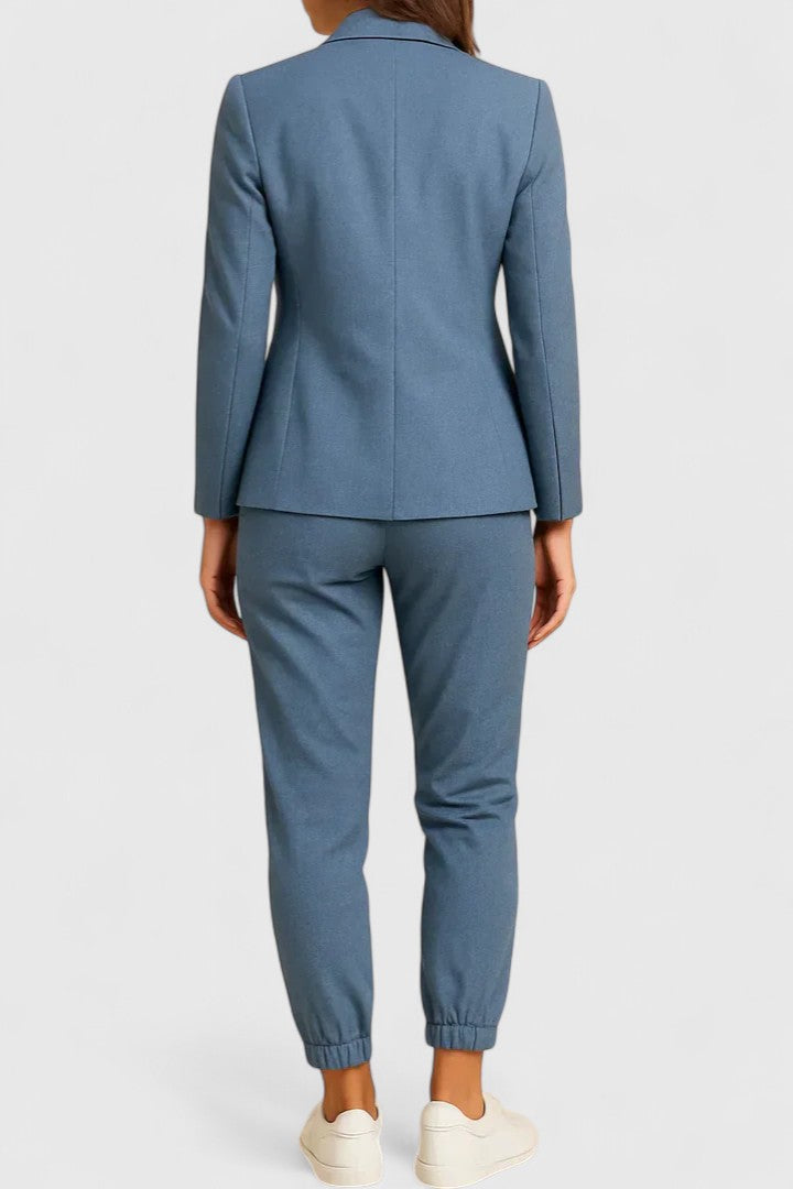 Women's Tailored Jacket and Pants Set - Elegant Two-Piece | Spring