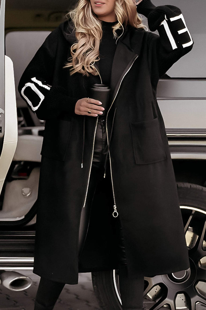 Women's Tailored Jacket | Button-Down | Relaxed | Winter - Black