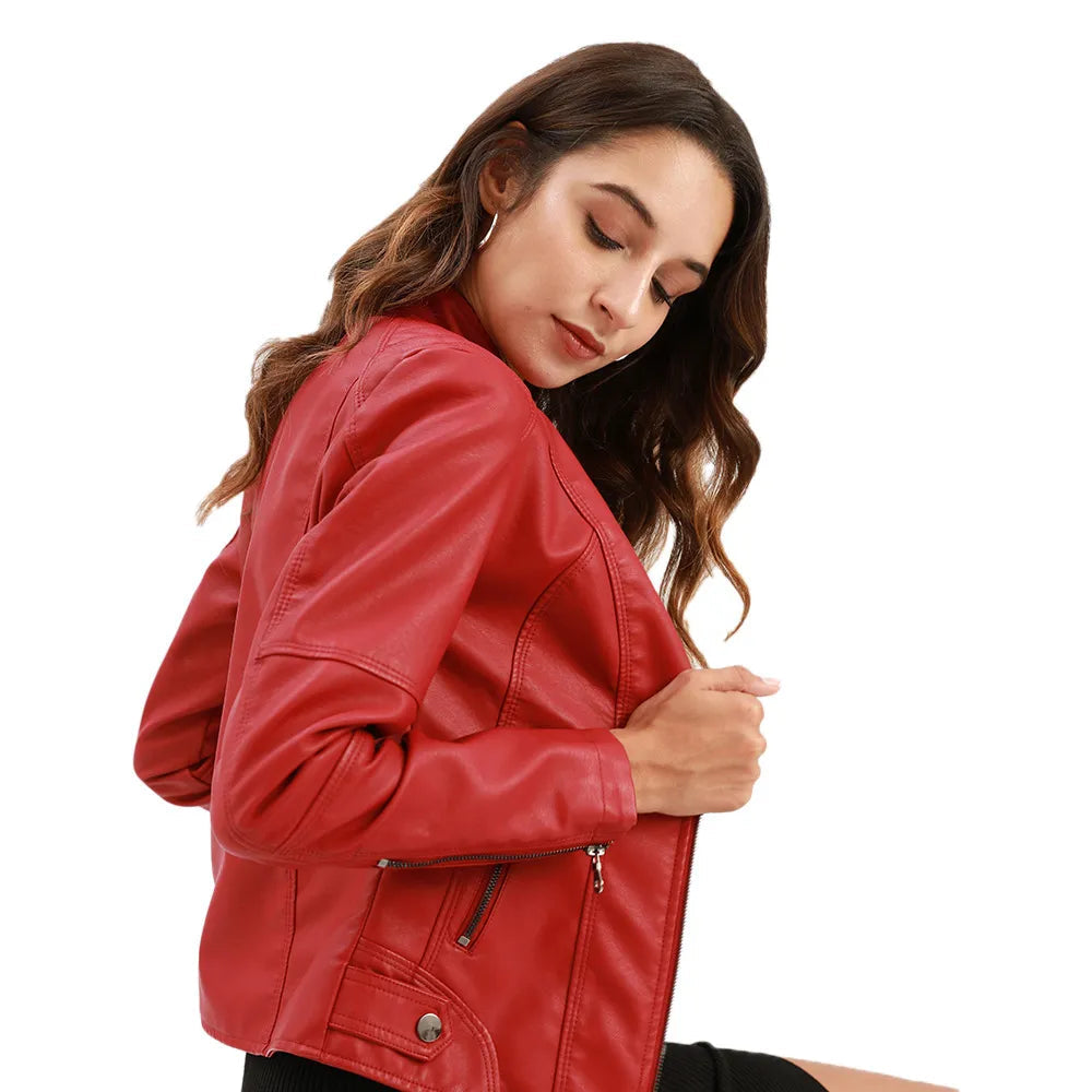 Women's Tailored Jacket | Structured Leather | Autumn