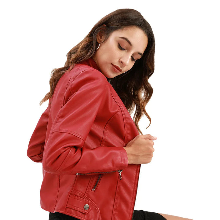 Women's Tailored Jacket | Structured Leather | Autumn