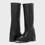 Women's Tall Boots - Classic Equestrian Style | Autumn - Black