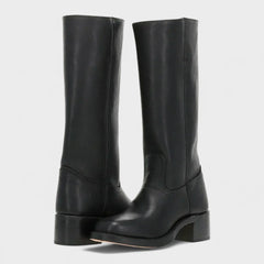 Women's Tall Boots - Classic Equestrian Style | Autumn - Black