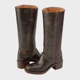 Women's Tall Boots - Classic Equestrian Style | Autumn - Dark Brown