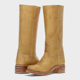 Women's Tall Boots - Classic Equestrian Style | Autumn - Yellow