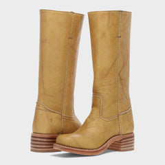 Women's Tall Boots - Classic Equestrian Style | Autumn - Yellow