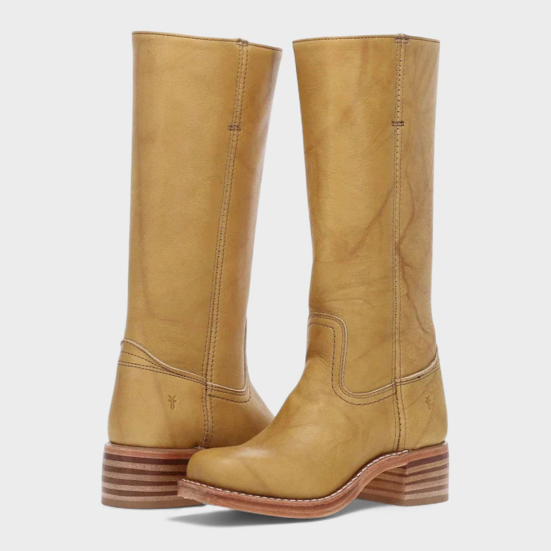 Women's Tall Boots - Classic Equestrian Style | Autumn - Yellow