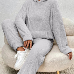 Women's Teddy Fleece Set | Loungewear | Winter - Gray